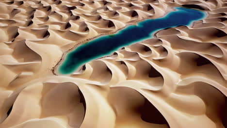 azure oasis in the arabian desert