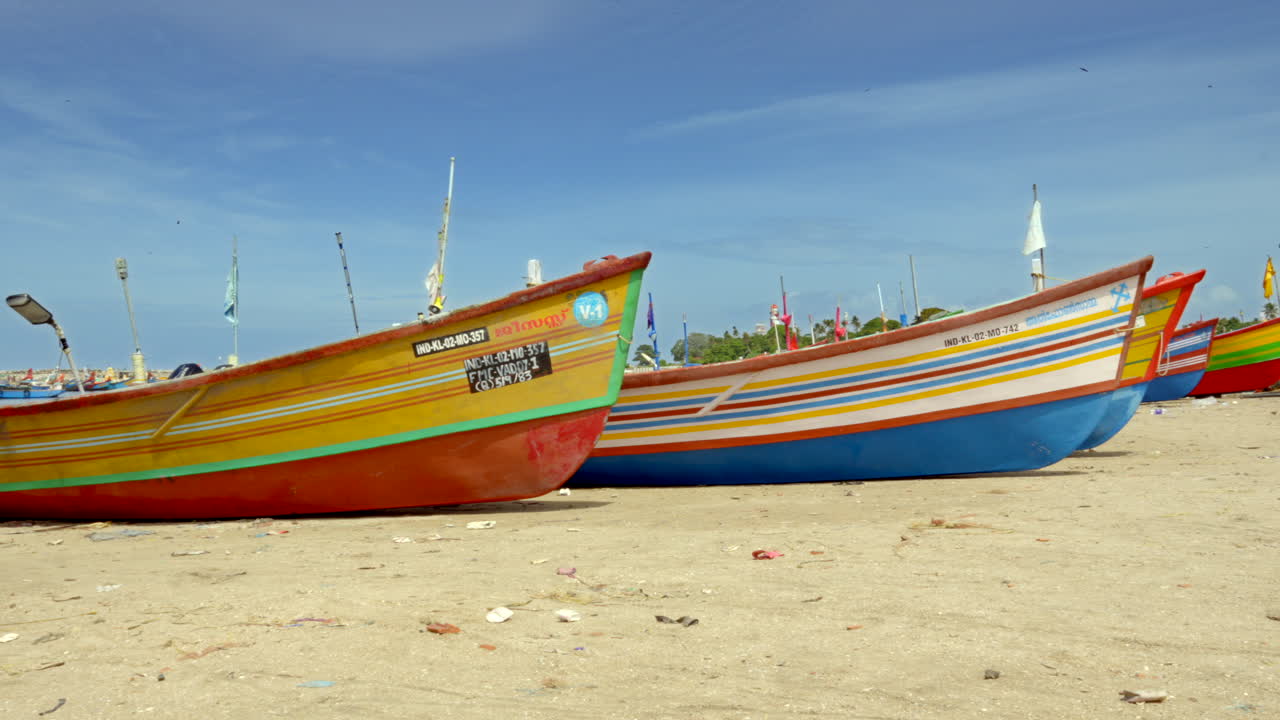 рыболовная гавань в керале, индия