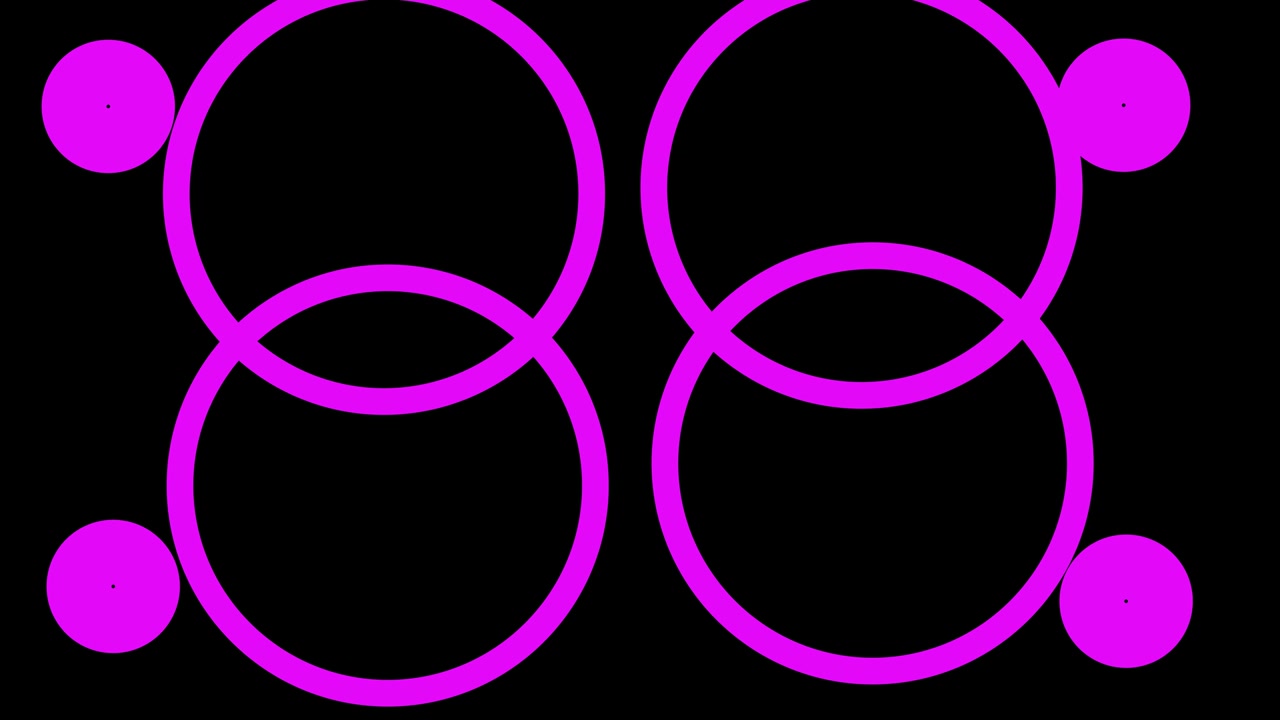 Vormanimatie uitspreidende cirkel motion graphics