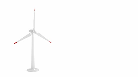 spinning wind turbine