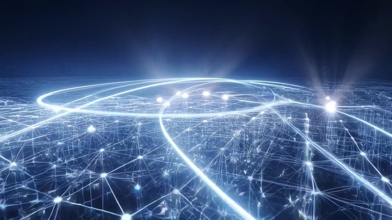 Digital Network Connection and Data Flow Visualization