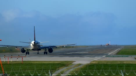 Airplane-Takes-Off-From-The-Runway