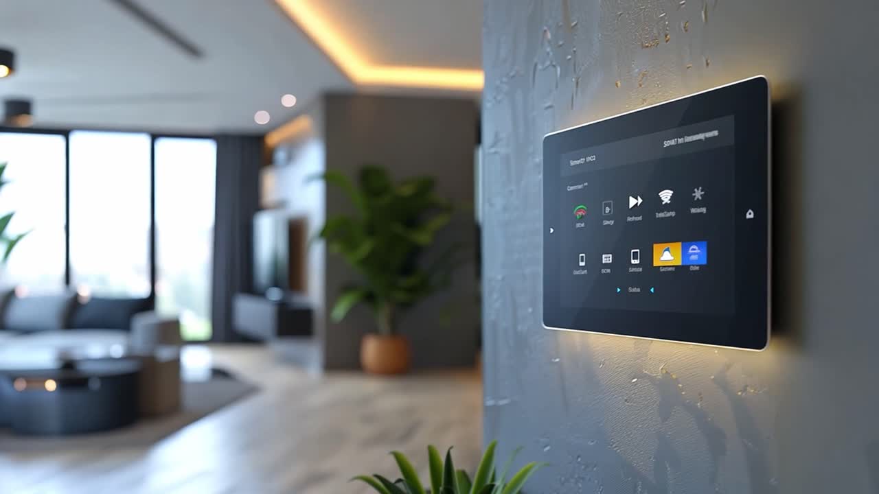 Smart Home Automation System | Premium Stock Video Footage