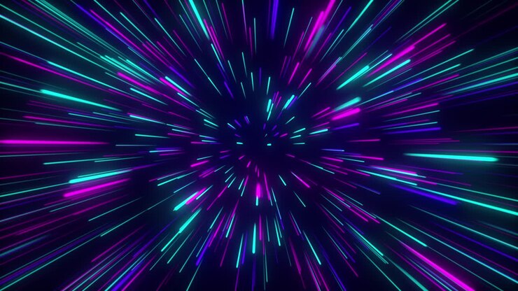 Neon line loop background animation