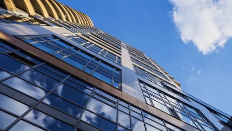 time-lapse skyscraper in the city