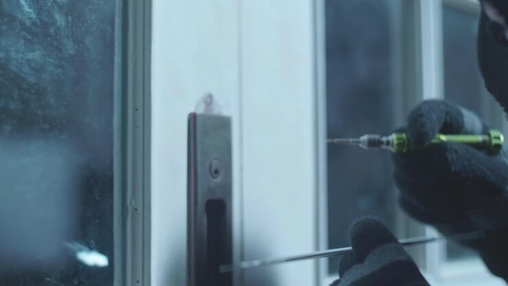 Attempting to Break into a House at Night