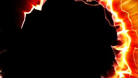 magical particles ring abstract background, animation, rendering, loop