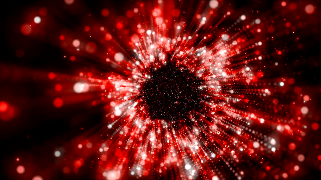 추상적인 배경 입자 및 조명 효과를 떠다니며 어과 곡물 처리와 함께 흐릅니다.