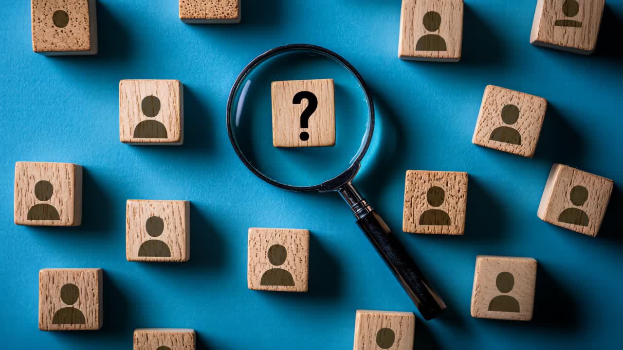 Question Mark Among People