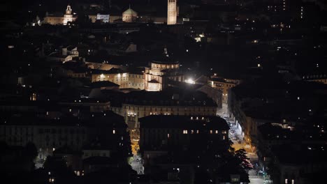 night time over milan