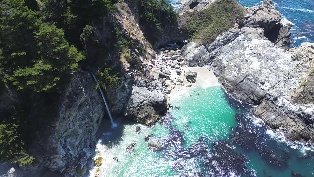 McWay waterfall, Big Sur view from above