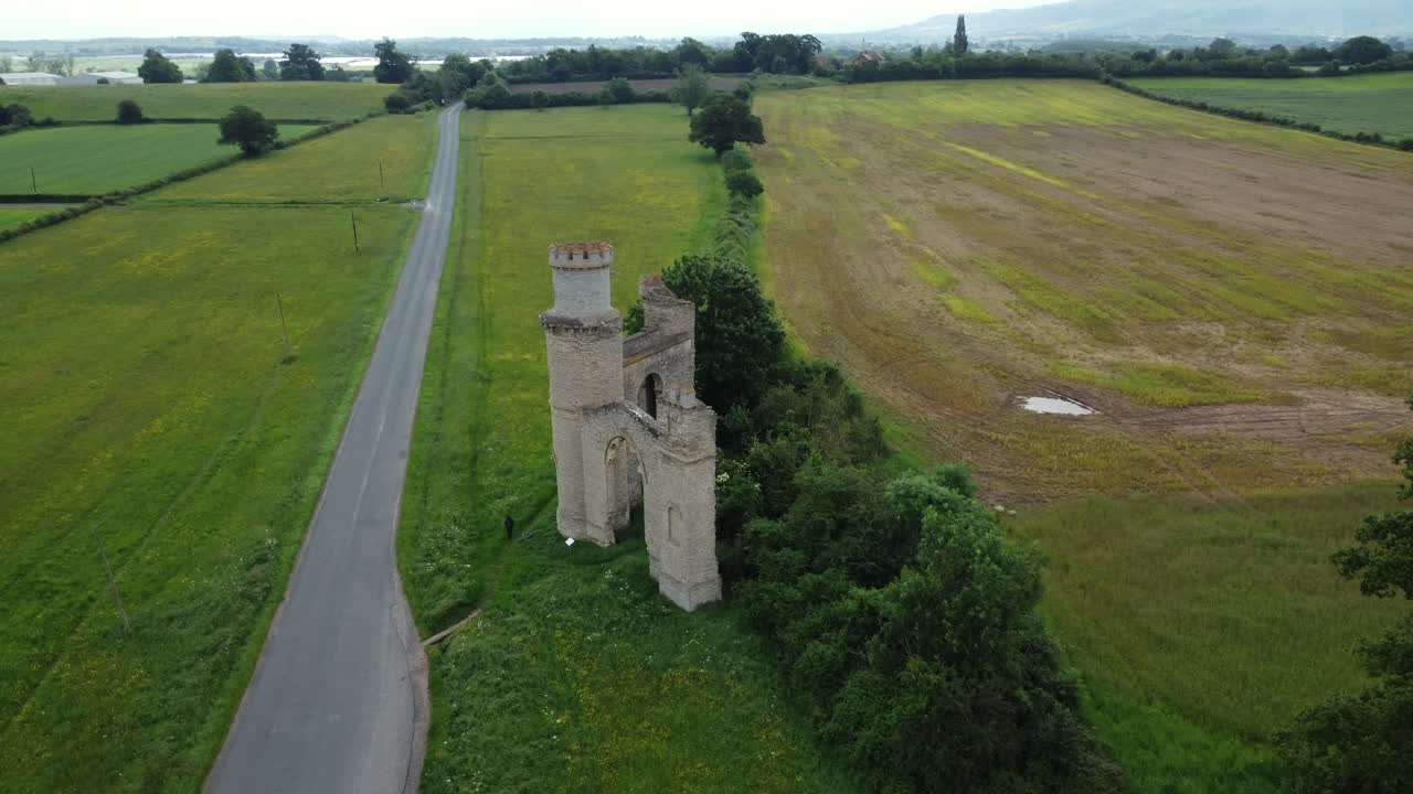 Landscape with Old Architecture and Road