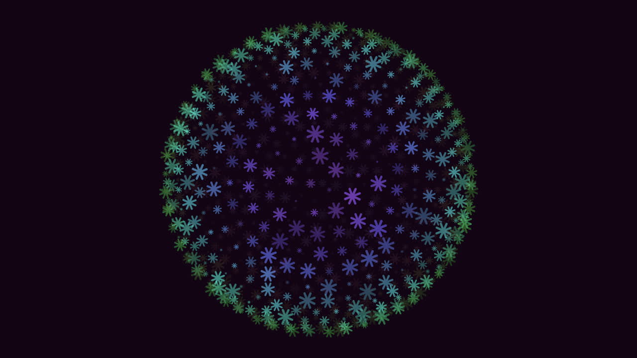 círculo colorido con estrellas dispersas una vibrante exhibición de belleza estelar