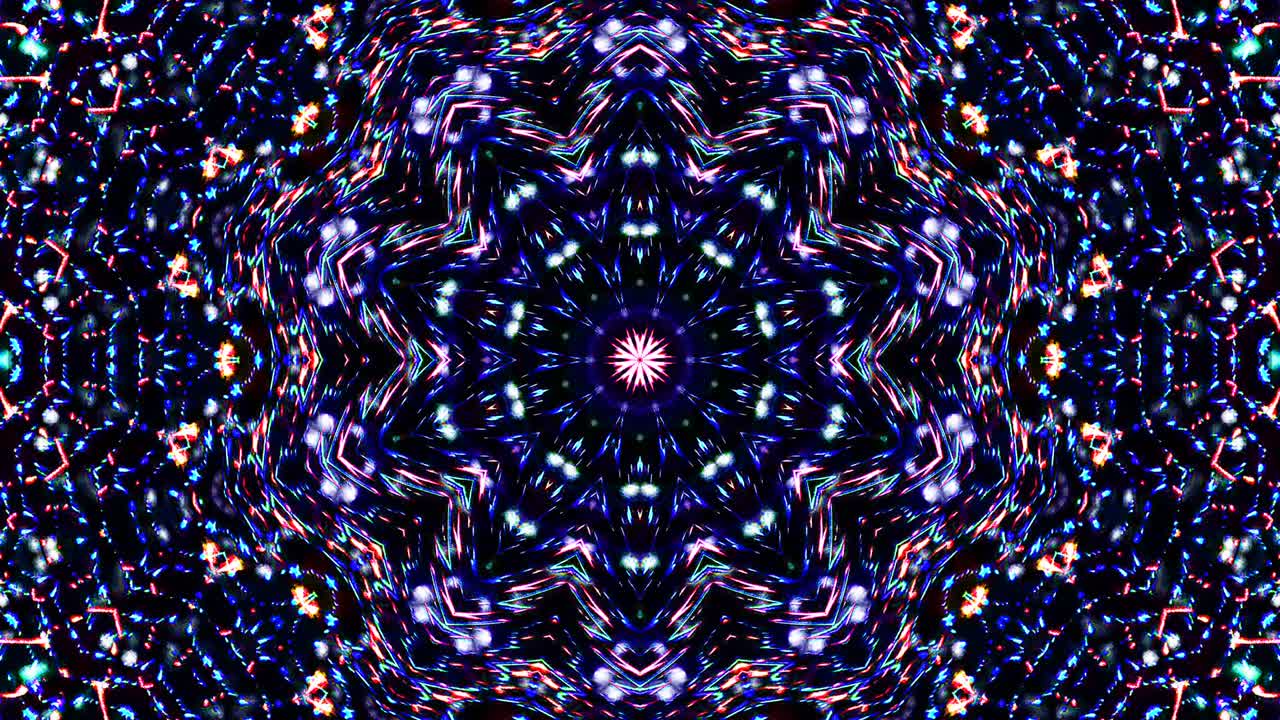 líneas coloridas ondas brillantes forma fondo caleidoscopio resumen