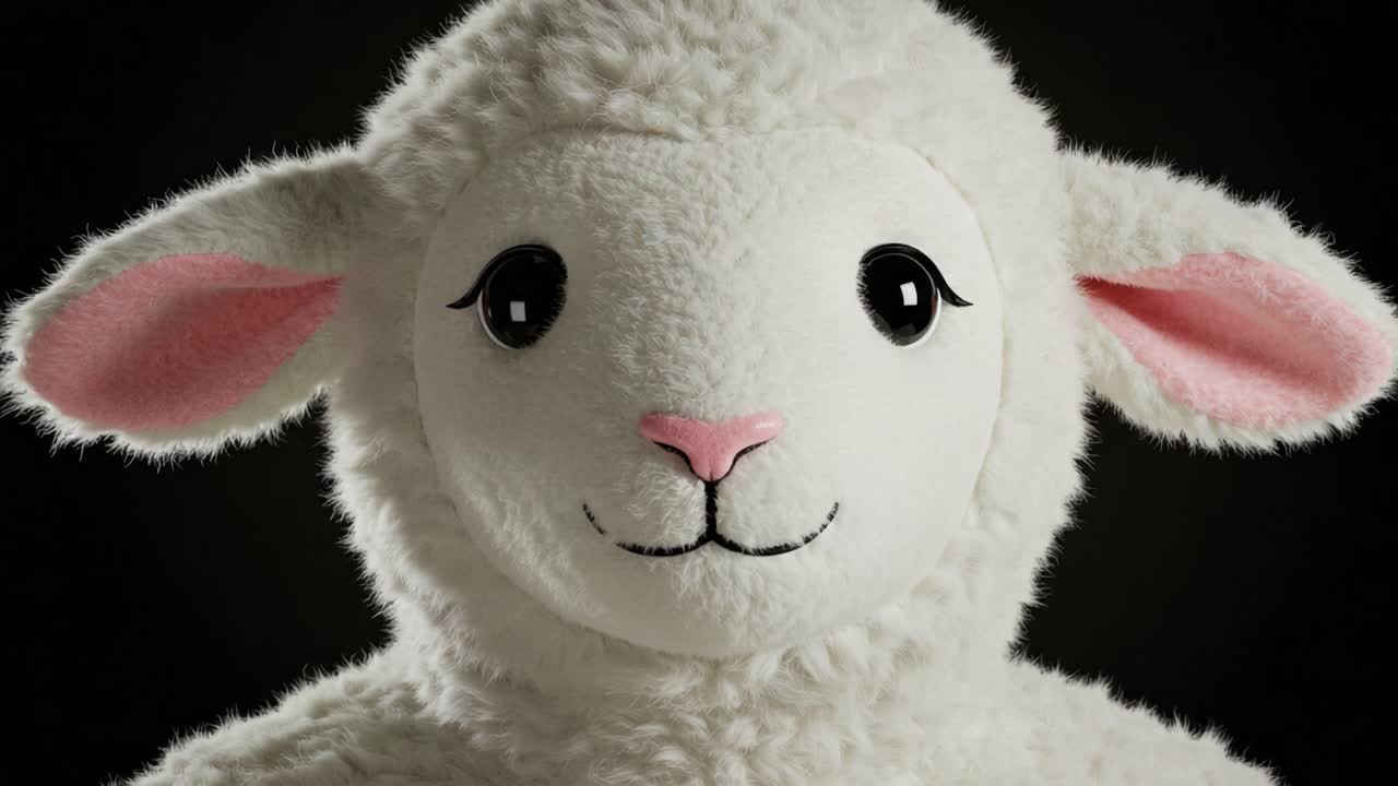 Adorable Plush Sheep Toy with Soft Features and Charming Expressions, Perfect for Cuddling and Adding Whimsy to Any Collection or Room Decor