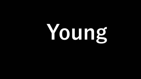 young text animation message motion graphics