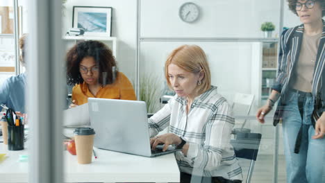team meeting in modern office