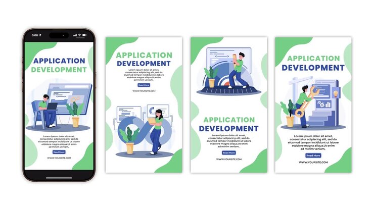 Mobile App Development Instagram Story