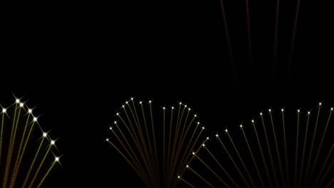 animation of fireworks on black background