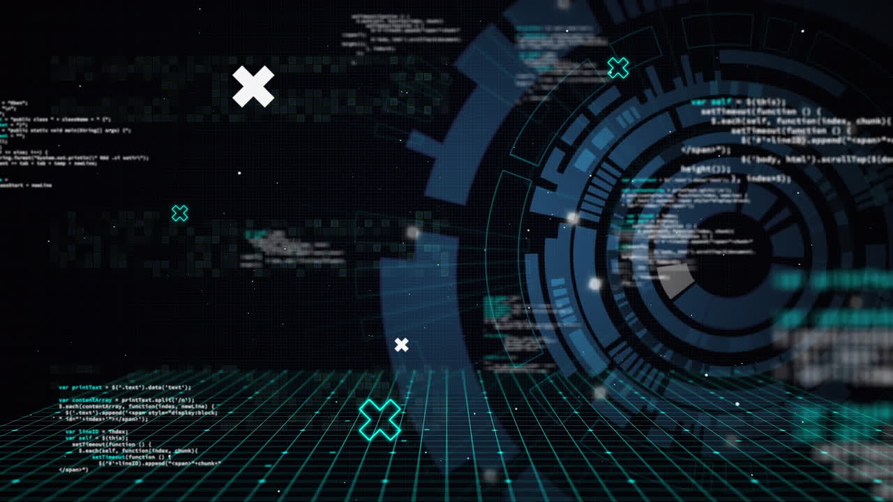 Animation of markers, data processing over scope scanning