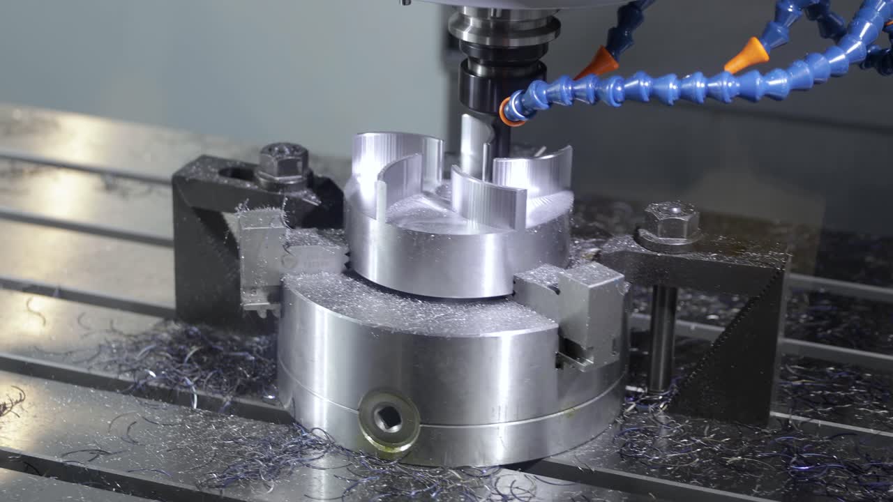 금속 가공 cnc 밀링 머신.