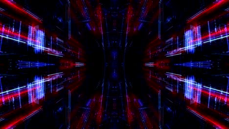 patrón de tecnología abstracta con líneas y puntos de conexión. render 3d 4k bucle