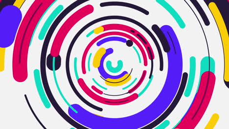 shapes motion graphics loop in circular design