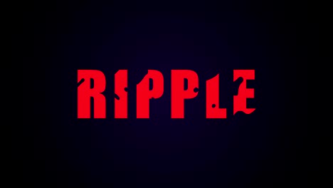 ripple text. liquid animation background