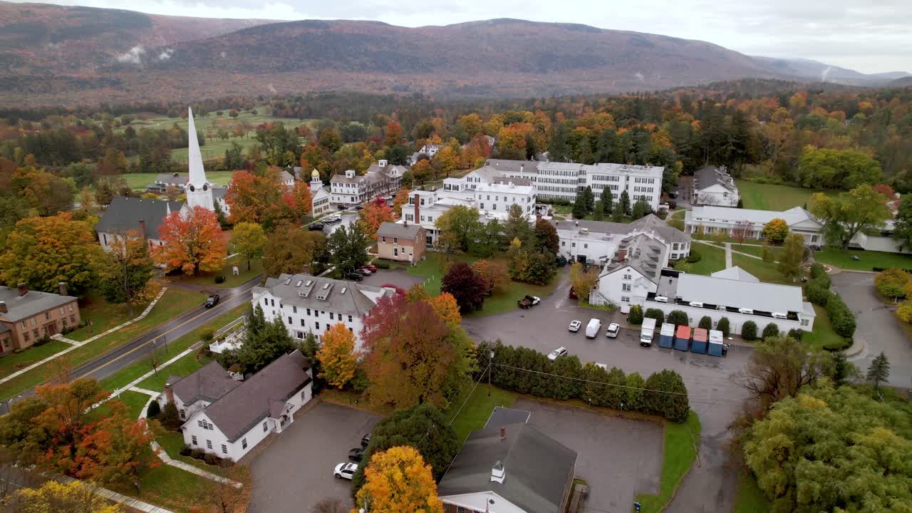 aerial orbit manchester vermont i 4k