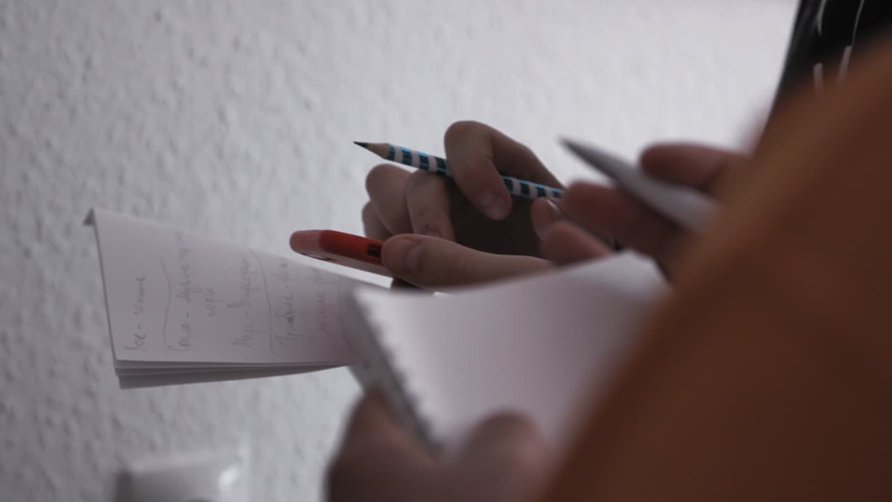 People Brainstorming and Note-Taking in a Meeting