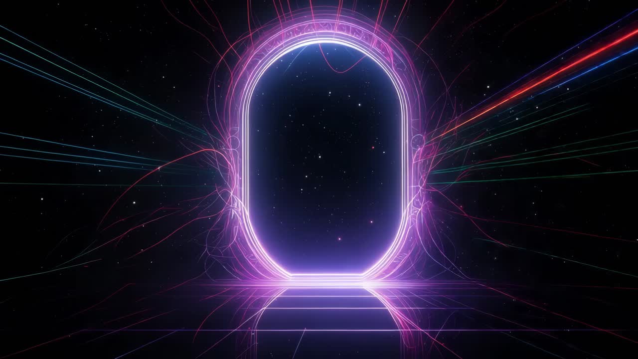 추상적인 우주 포털