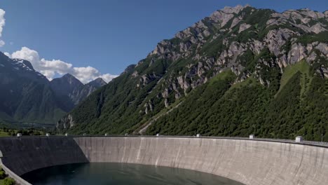 mountain dam and reservoir