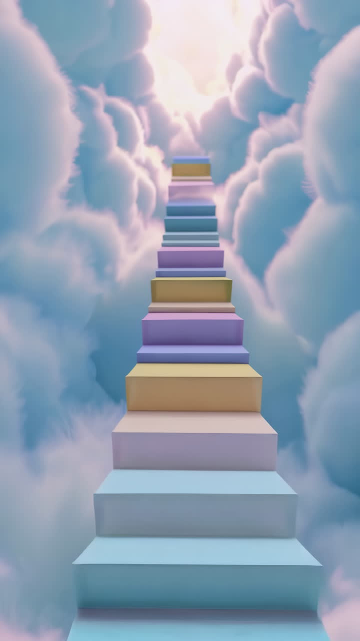 Pastel Rainbow Stairway to Heaven