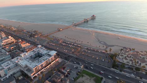 aerial view of a sprawling urban beachfront luxury community