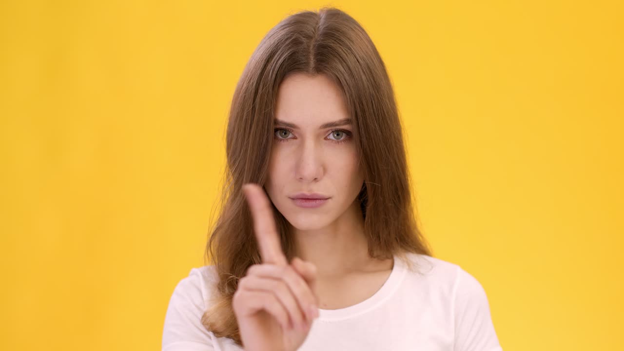 Woman Pointing Finger