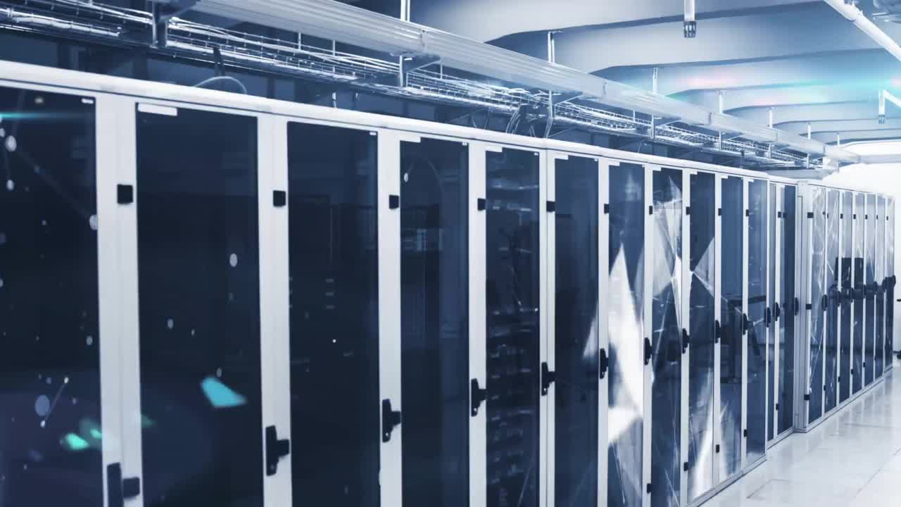 Animation of data processing over computer servers