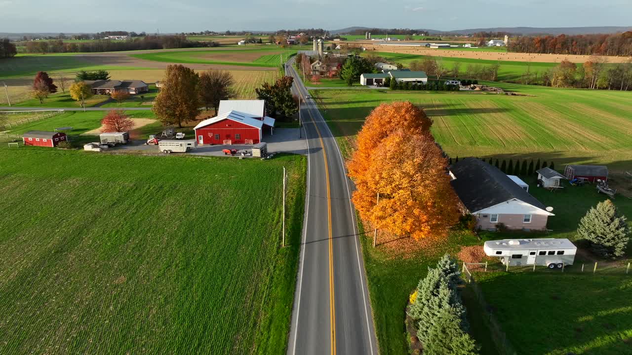 Rural home in countryside