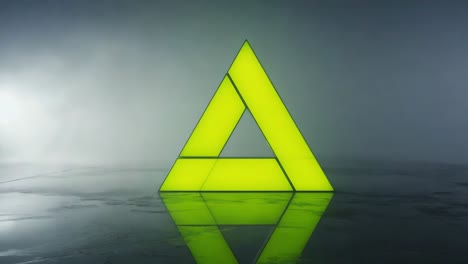 abstract yellow triangle