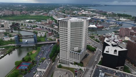 oh cleveland ee.uu., toma de avión no tripulado de carl b.