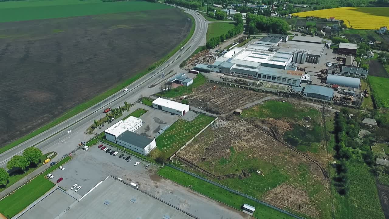 산업 단지 공중 사진