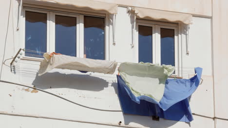 sun-dried laundry in spain