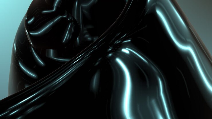 levendige 3d-ontwerp wervelende blauwe en zwarte patroon