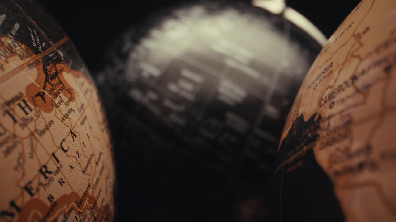 Close-up of Vintage Globes