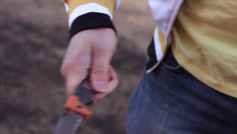knife crime on a street