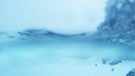 liquid tranquility smooth flowing water surface in slow motion