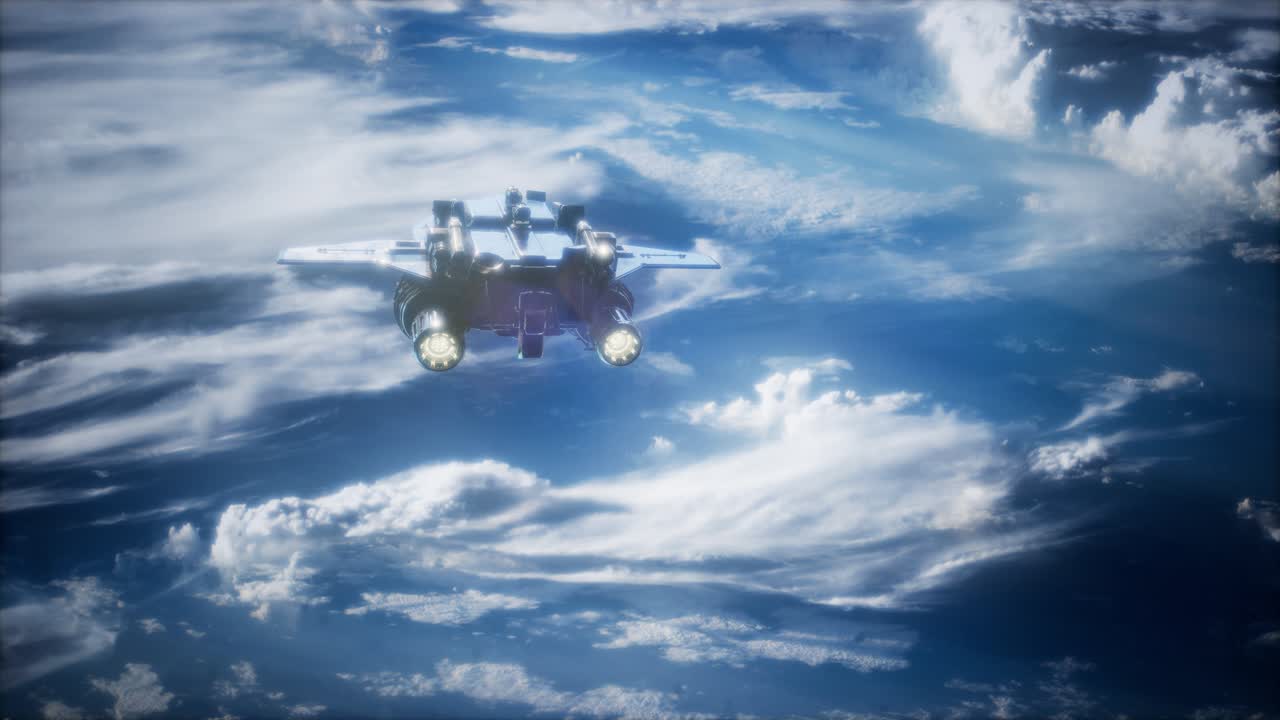 임무에 이륙하는 우주 왕복선