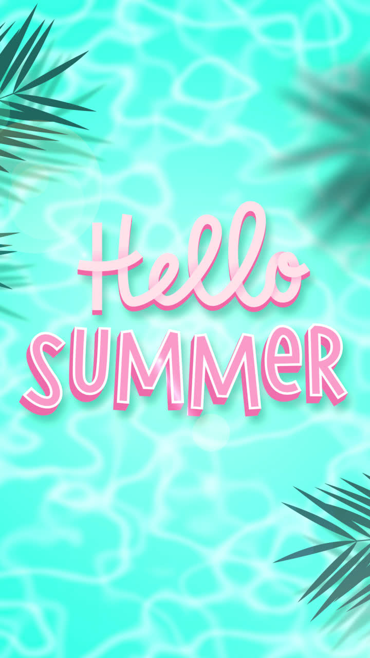 안하세요 여름 그래픽 디자인