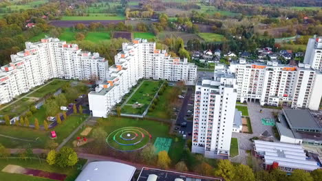 osterholz-tenever high-rise apartment buildings in bremen, germany