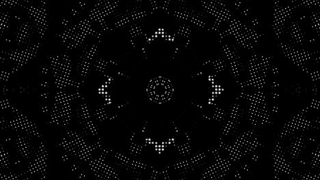 many rows on blurred dots,  backdrop