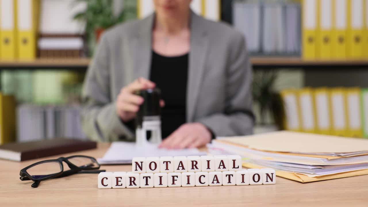 Notarial Certification in Office Setting